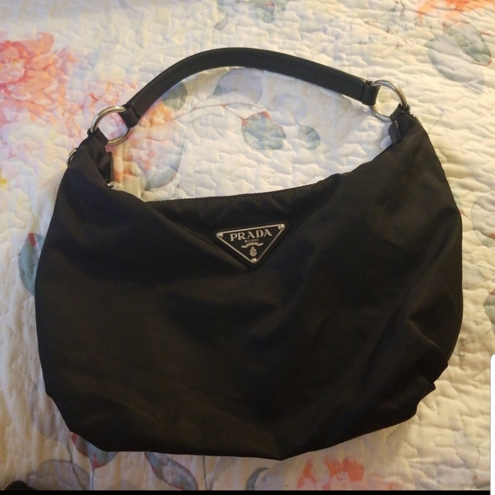 Prada black nylon purse